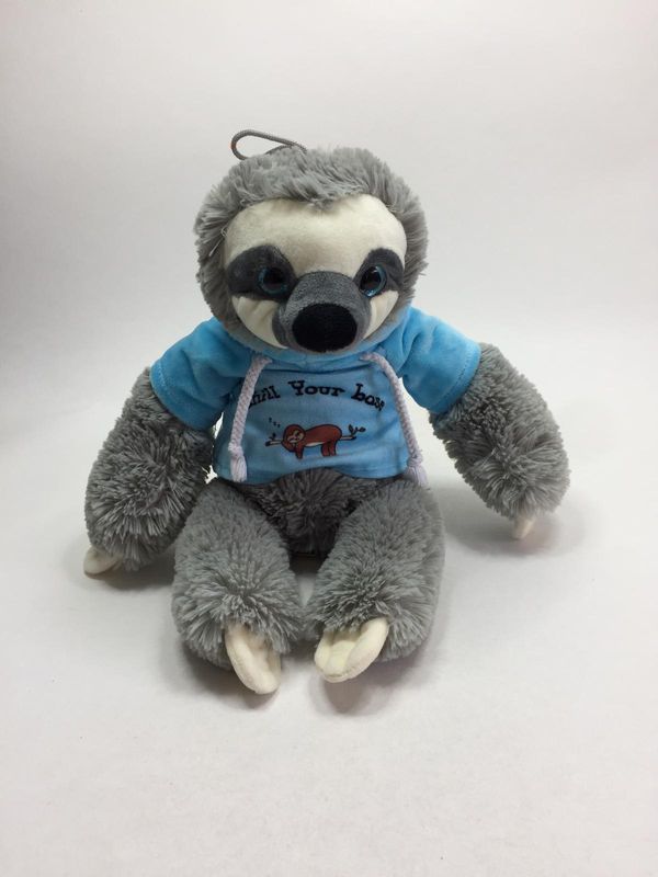 Faultier Morgenroth mit Chill your Base Kapuzenpulli stehend 45 cm selten