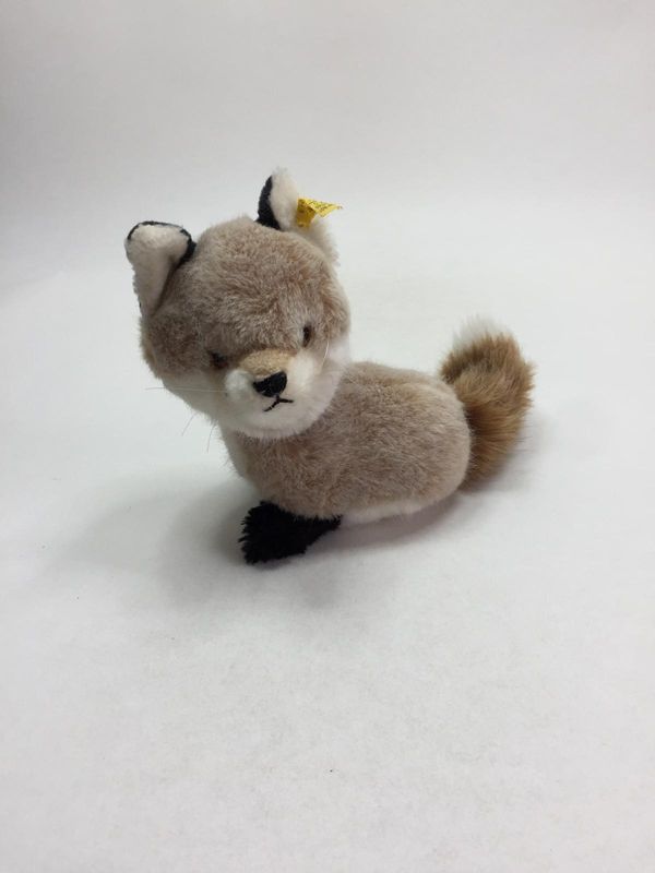 Steiff Fuchs Snuffy 3515/18 mit Knopf und Fahne sitzend 20 cm selten