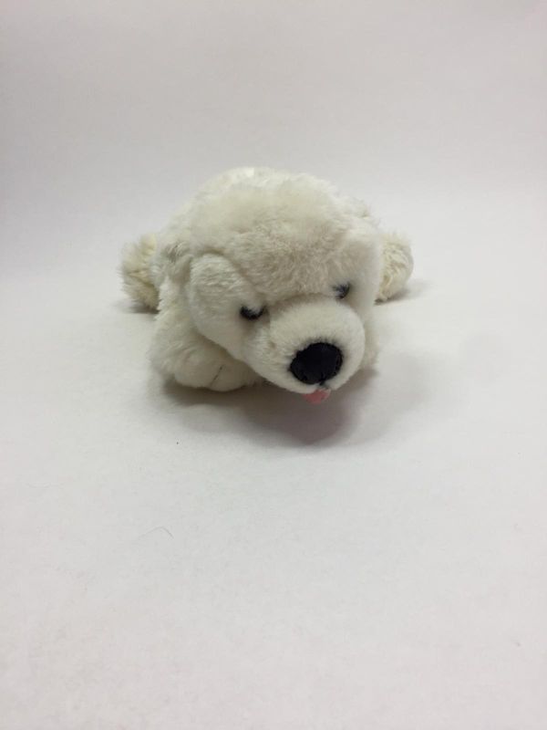 Eisbär Uni-Toys liegend 33 cm selten