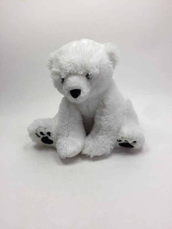 Eisbär Knuffel sitzend 30 cm sehr selten