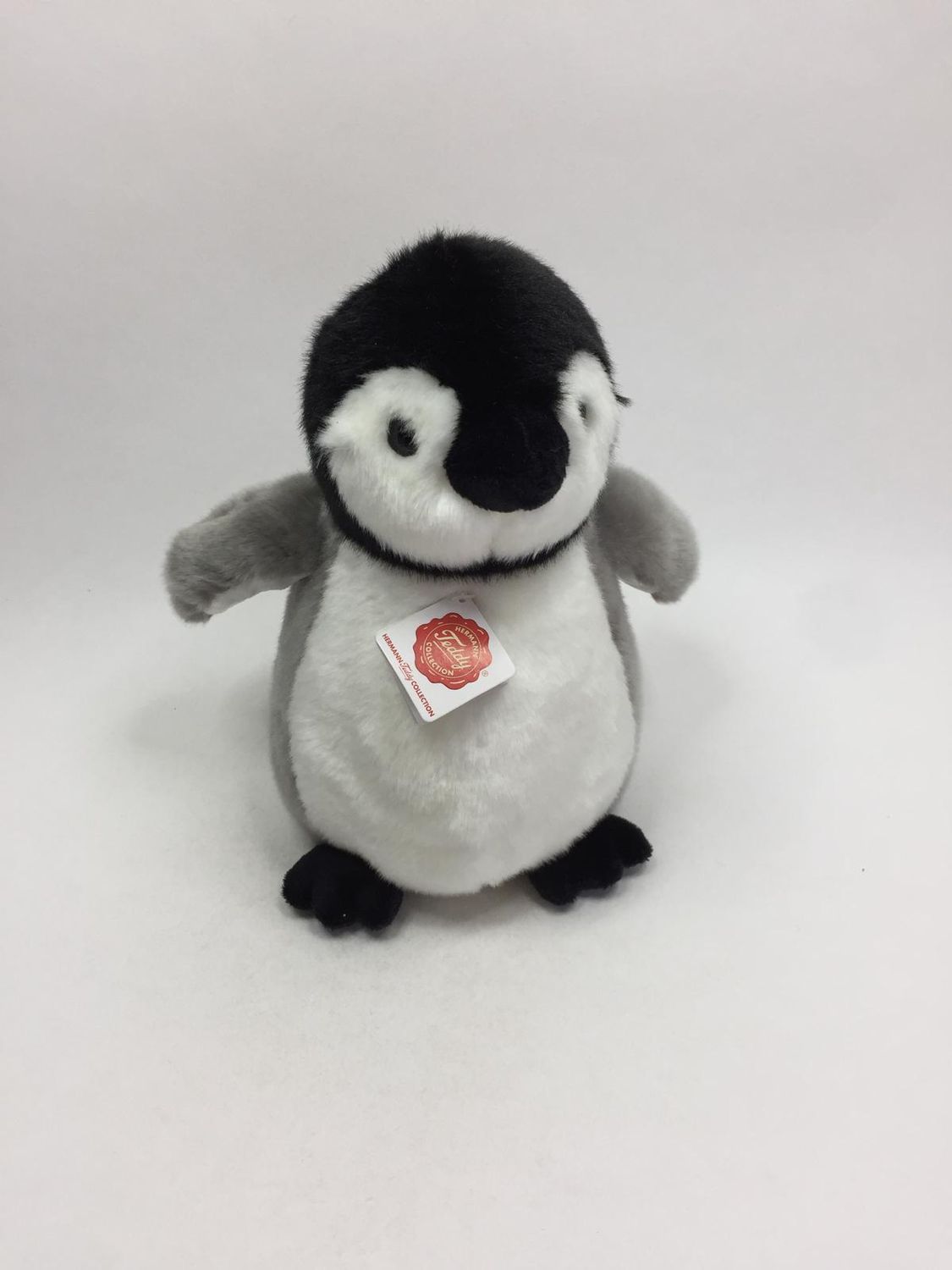 Pinguin Teddy Hermann stehend 28 cm Sammlerstück Neuwertig mit Etikett