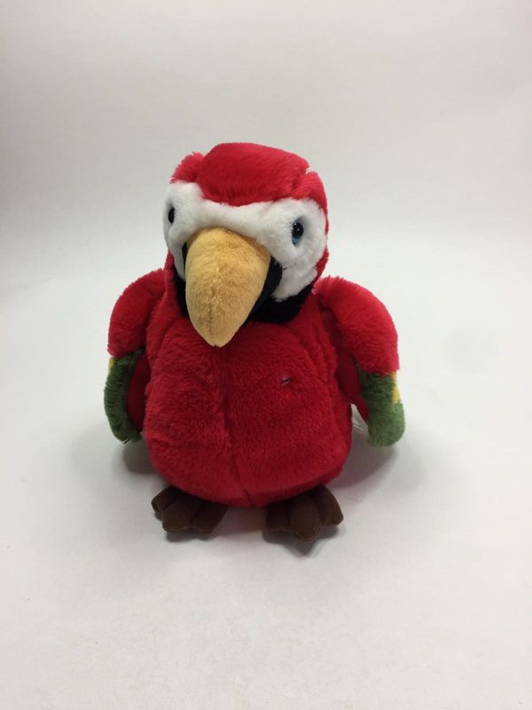 Papagei Handpuppe X-Toys stehend 28 cm selten