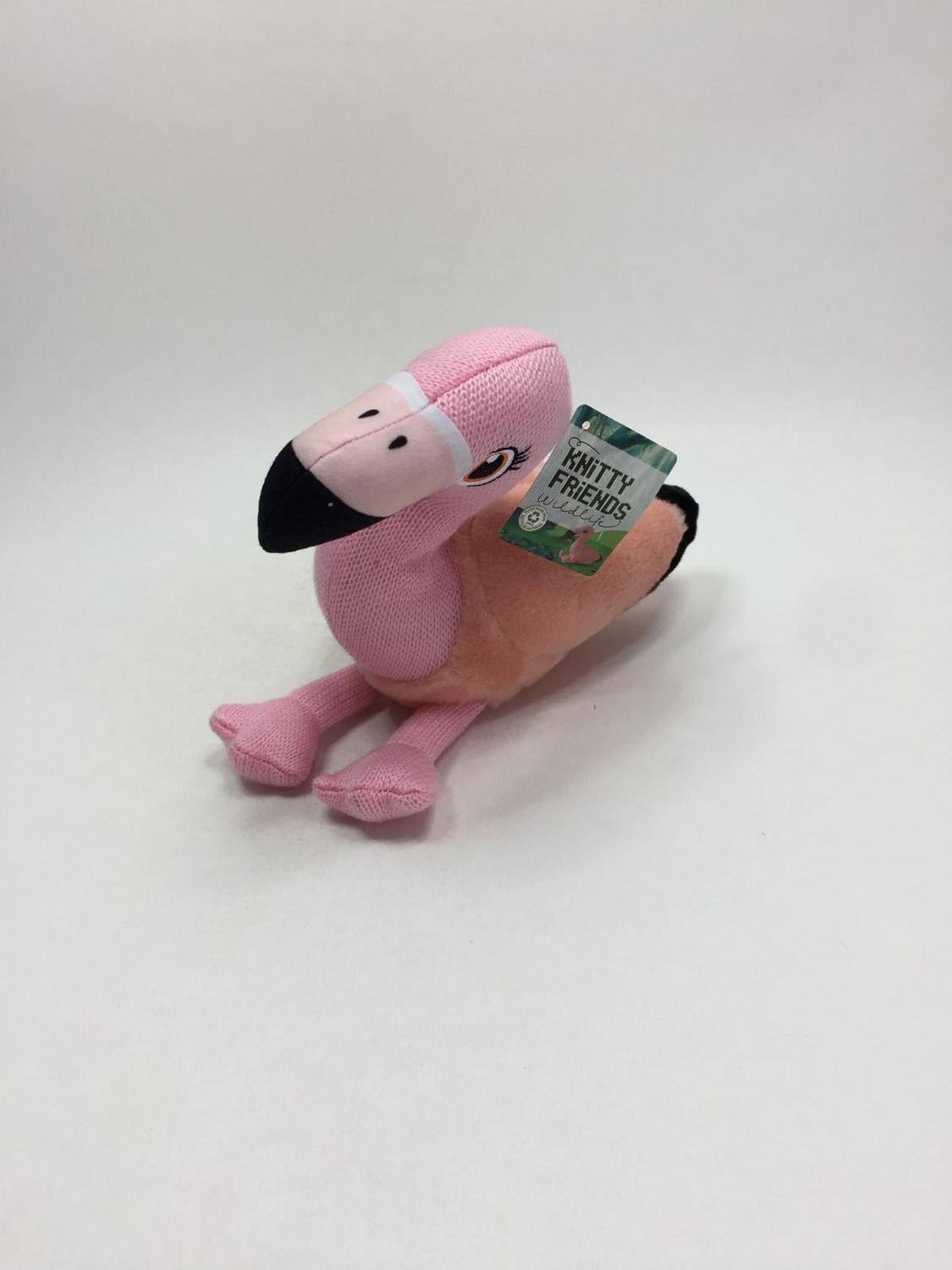 Flamingo Knitty Friends stehend 28 cm Neuwertig mit Etikett