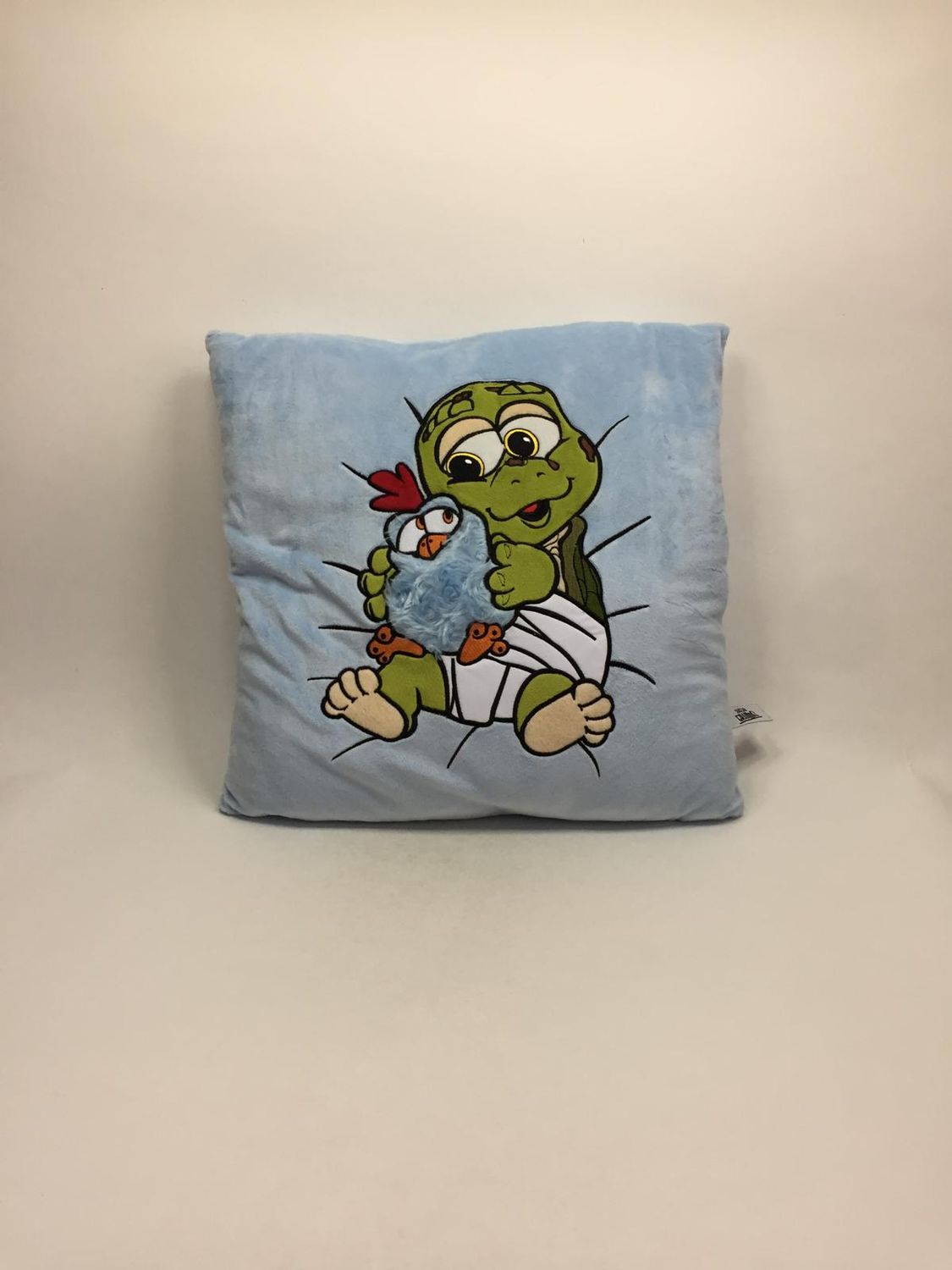 Deko Kissen Sascha Grammel Josie und Huhn Promotion Pets stehend 40*40 cm Mega Sammlerstück