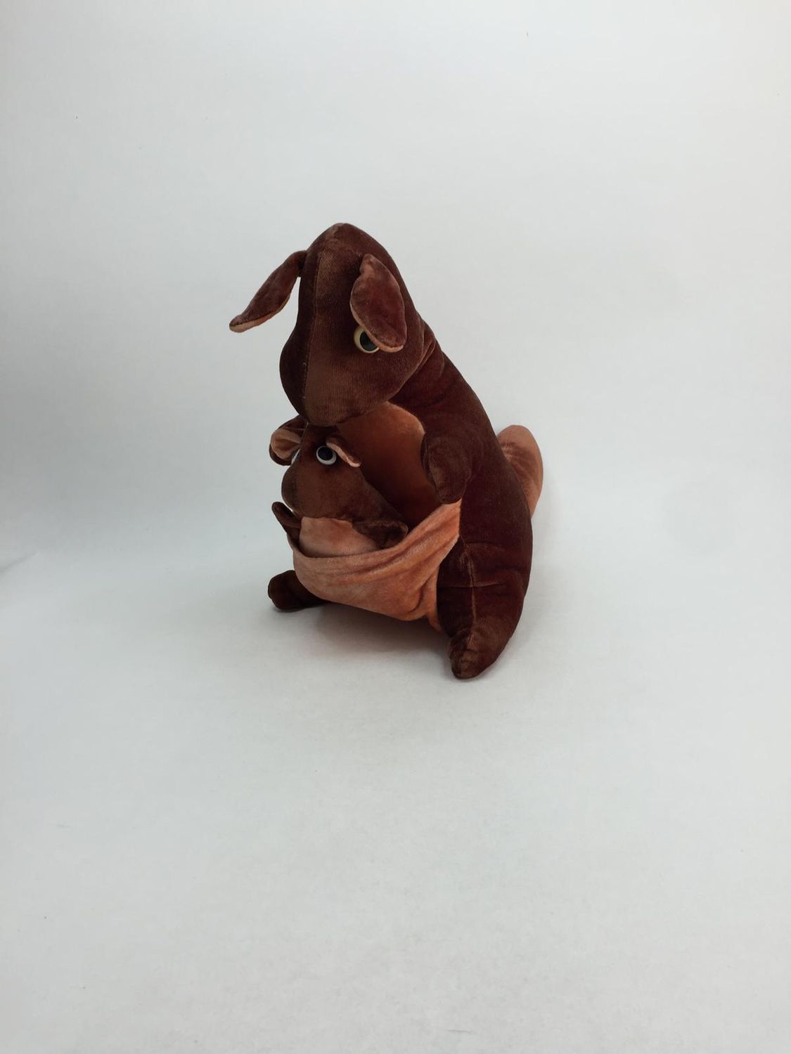 Känguru mit Baby Knuffel stehend 30 cm Rarität