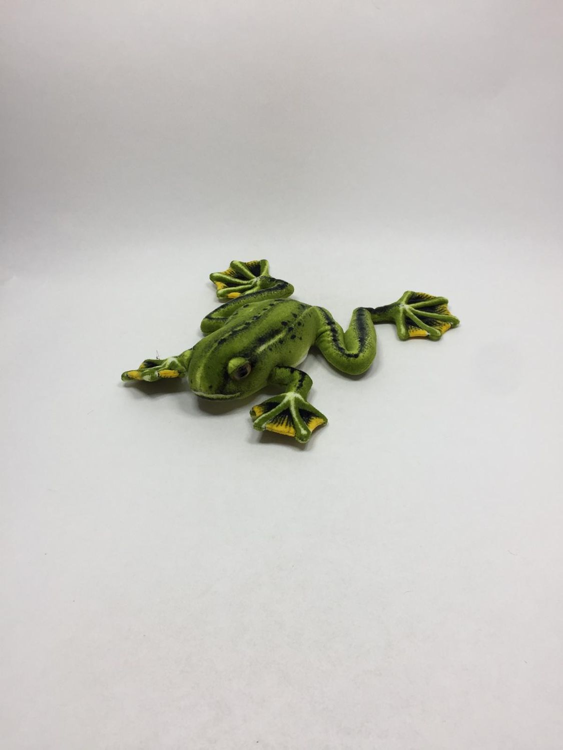 Frosch Knuffel liegend 30 cm Mega selten
