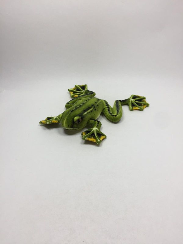 Frosch Knuffel liegend 30 cm Mega selten