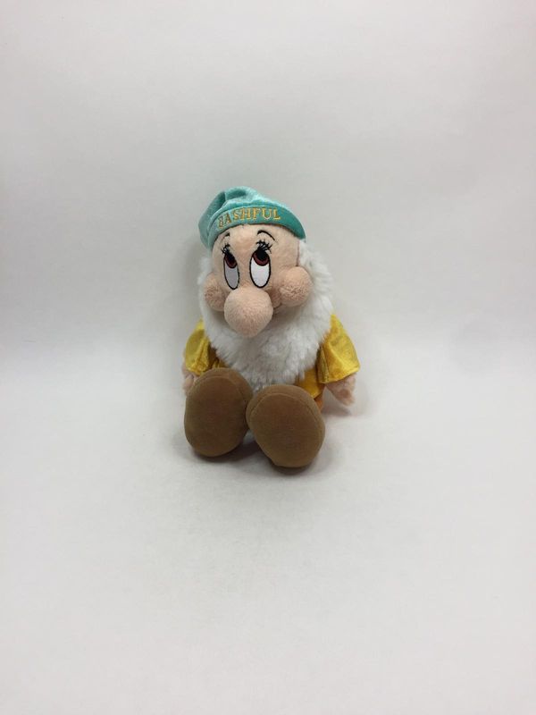 Disney Bashful Pimpel 7 Zwerge Knuffel stehend 33 cm selten Disney Bashful Pimpel 7 Zwerge Knuffel stehend 33 cm selten