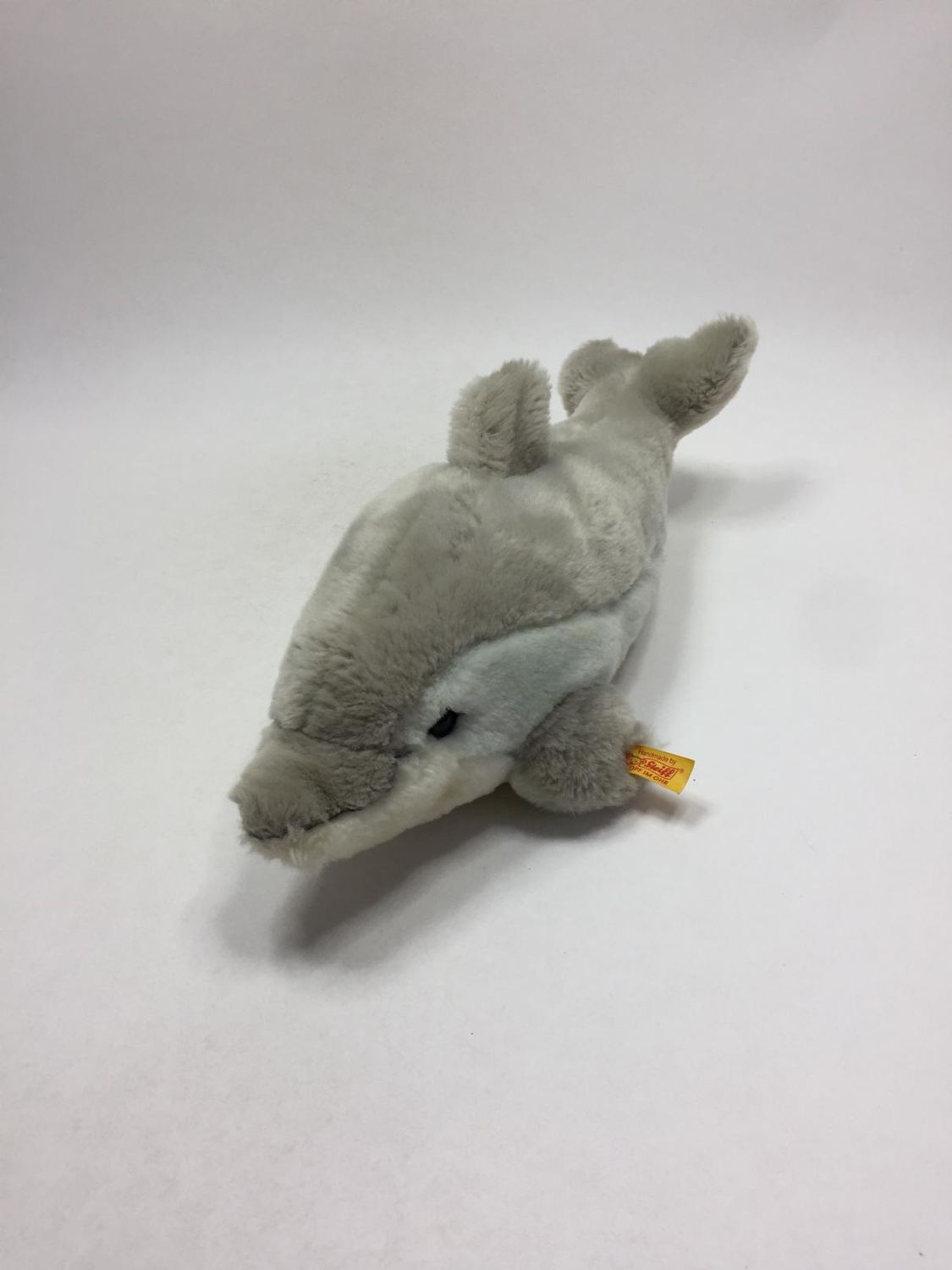 Steiff Delfin Cappy 063183 mit Knopf und Fahne liegend 35 cm selten