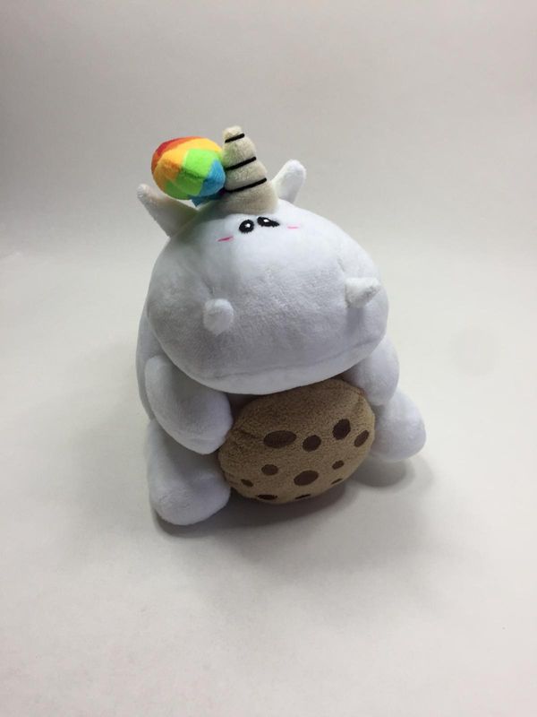 Einhorn Pummeleinhorn mit Keks stehend 20 cm Sammlerstück