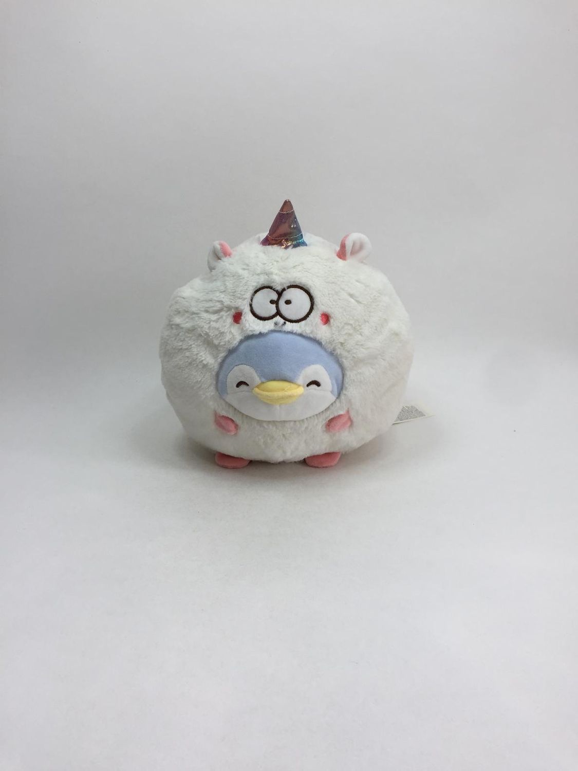 Pinguin im Einhornkostüm Miniso stehend 25 cm Sammlerstück