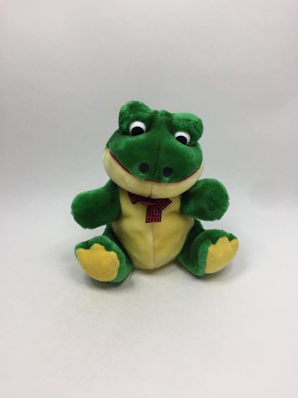 Frosch Handpuppe Centor sitzend 25 cm sehr selten