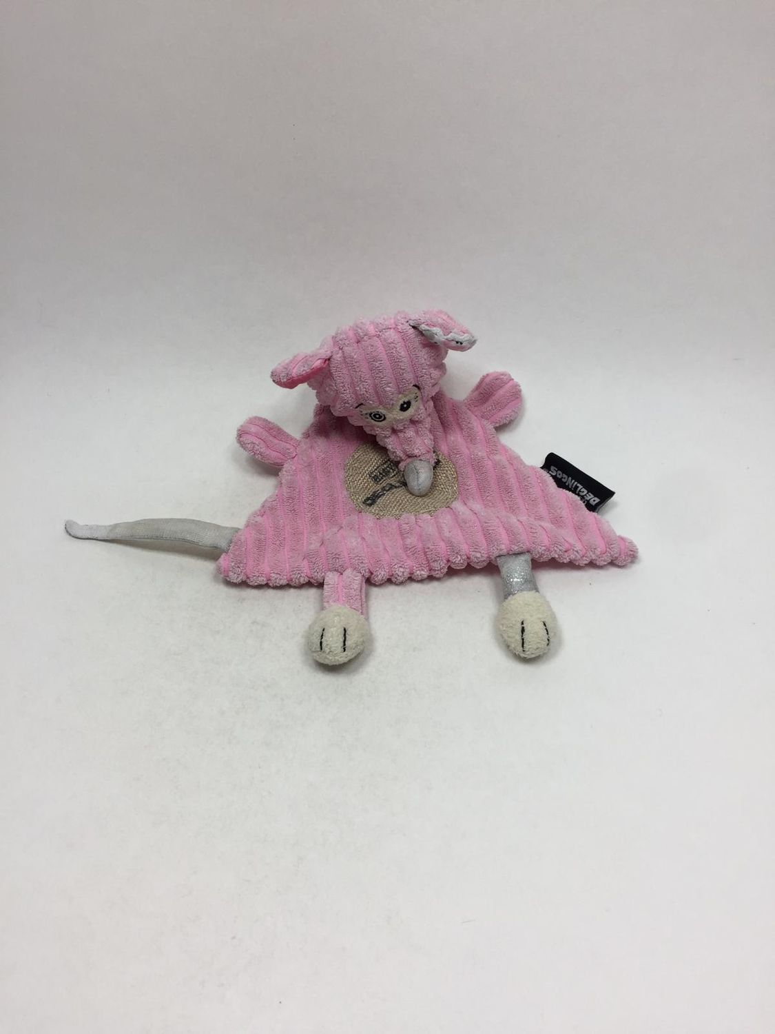 Schnuffeltuch / Schmusetuch Maus Les Deglingos stehend 28 cm sehr selten