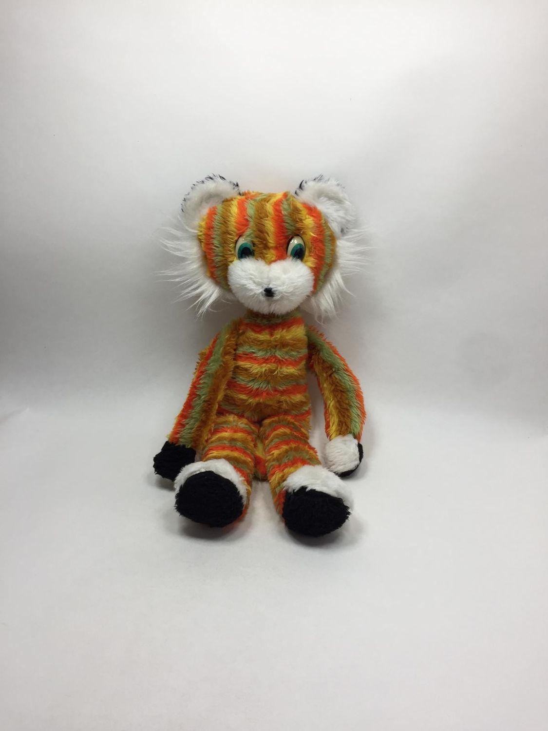 Tiger Knuffel stehend 58 cm Vintage Rarität