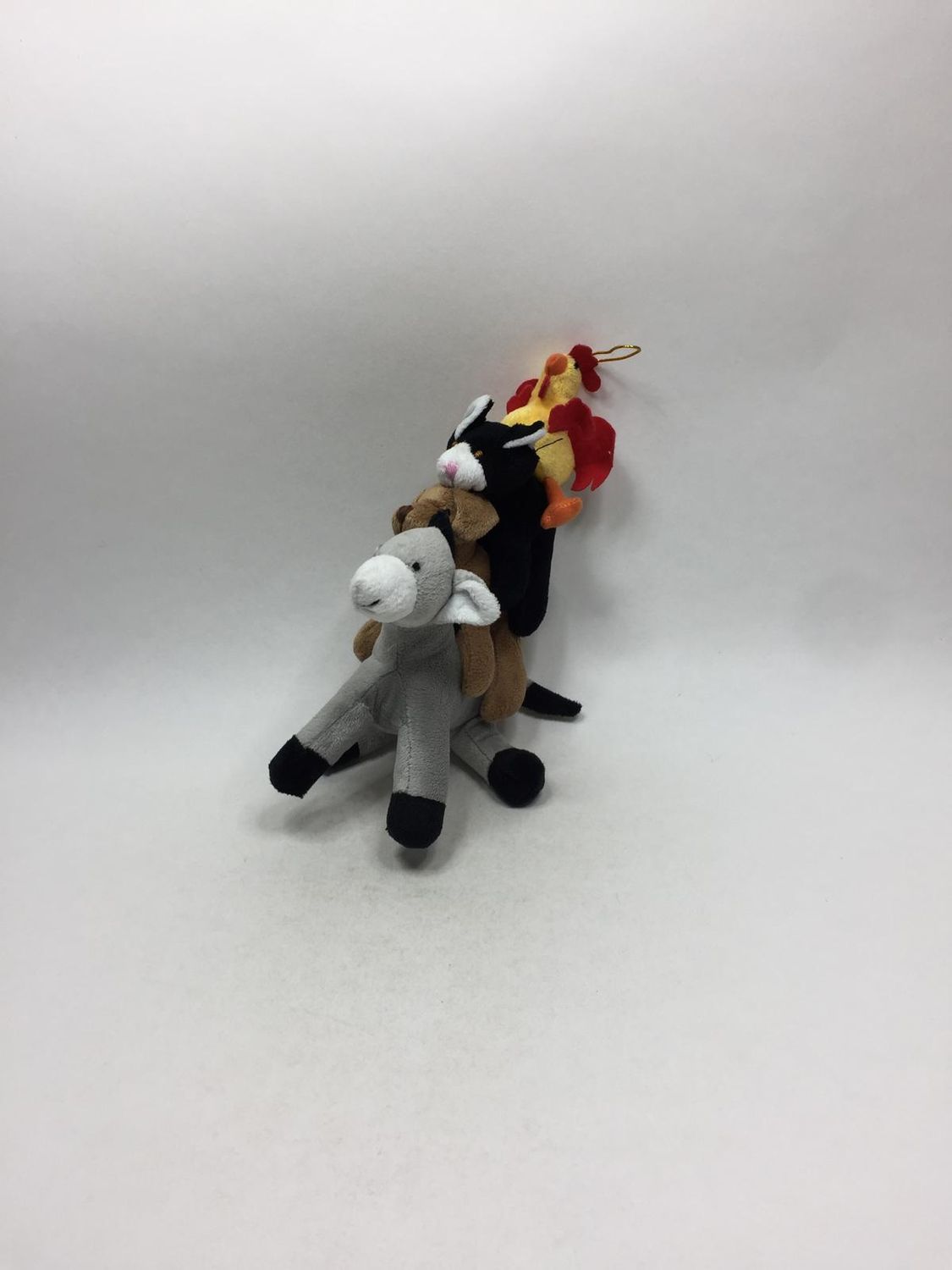 Bremer Stadtmusikanten Esel Hund Katze Huhn Club Plush stehend 30 cm Mega Sammlerstück
