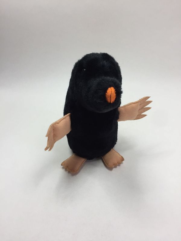 Maulwurf Knuffel stehend 28 cm sehr selten