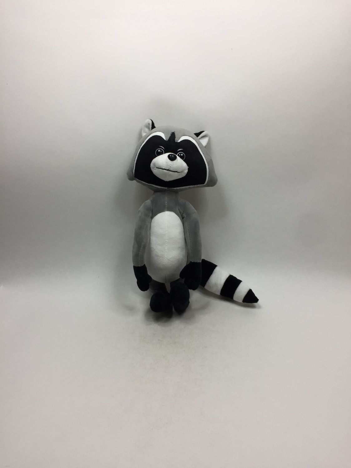 Waschbär Knuffel stehend 35 cm selten