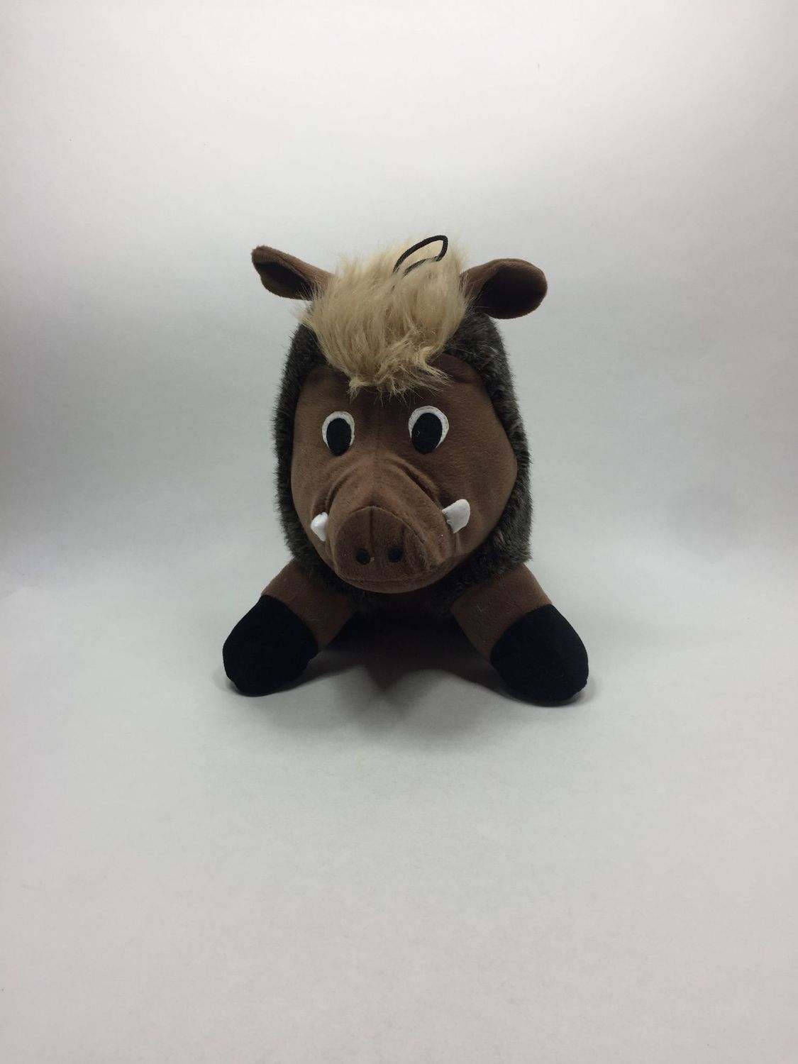 Schwein Wildschwein Knuffel sitzend 33 cm selten