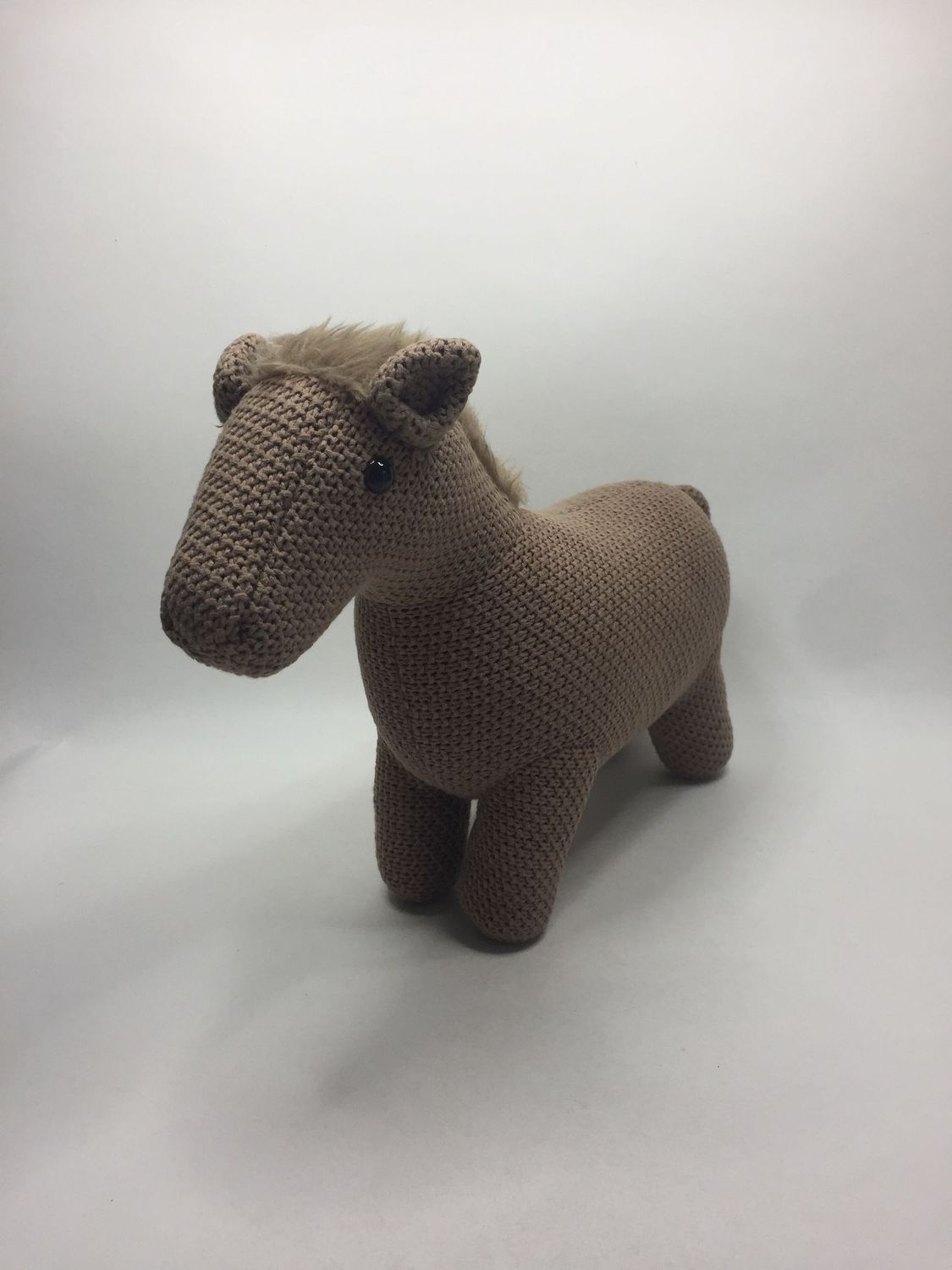 Pferd Knuffel XL stehend 58 cm Rarität