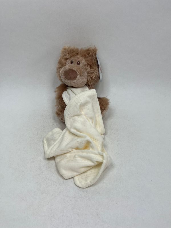 Schnuffeltuch / Schmusetuch Teddy Gund stehend 20 cm Rarität Neuwertig mit Etikett