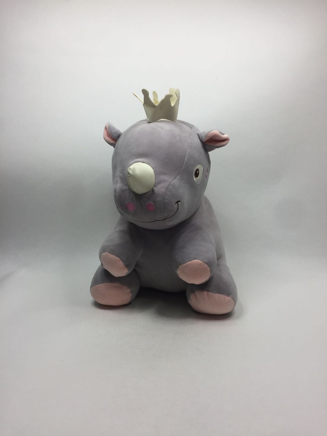 Nashorn Kuschelfreund sitzend 43 cm Sammlerstück