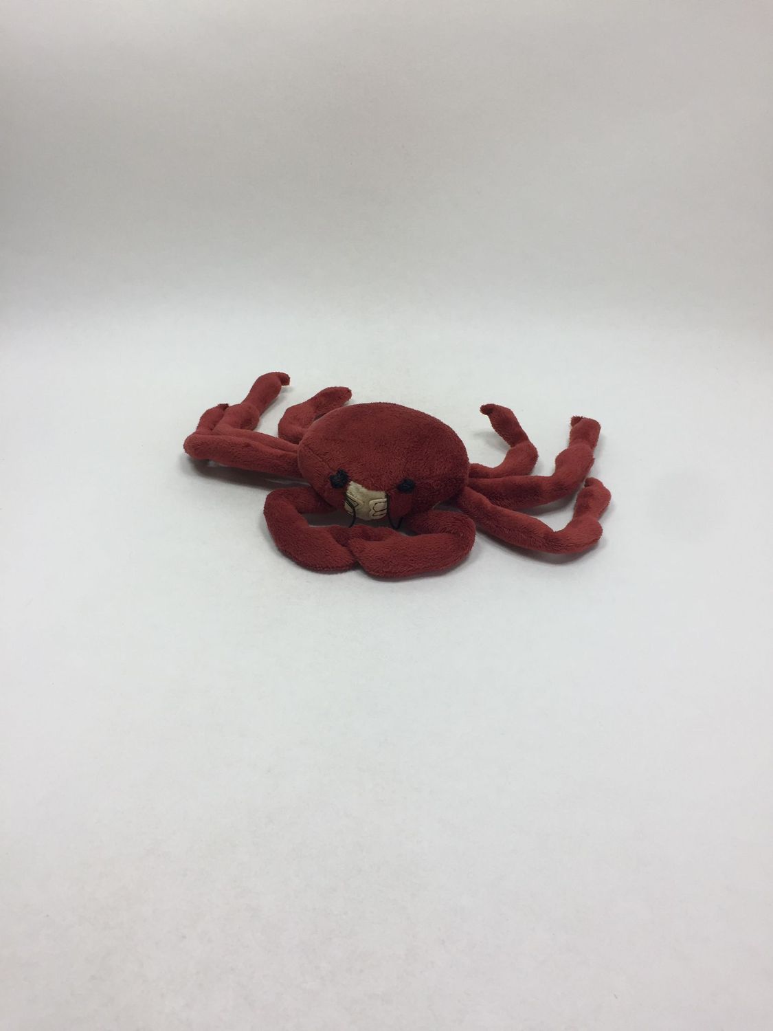 Krabbe Krebs Knuffel liegend 20 cm Rarität