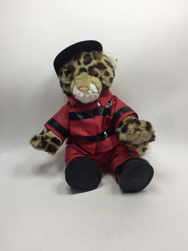 Leopard Knuffel vermutlich Build a Bear XL sitzend 43 cm Mega Sammlerstück