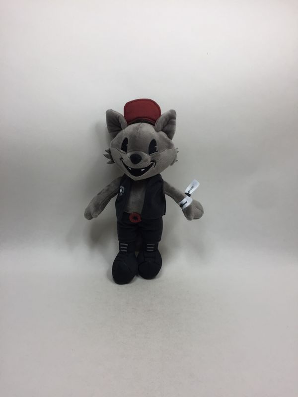 Wolf Werwolf Maskottchen des Summer Breeze Open Air Festivals Silverdust "Mikey" stehend 35 cm Mega Sammlerstück
