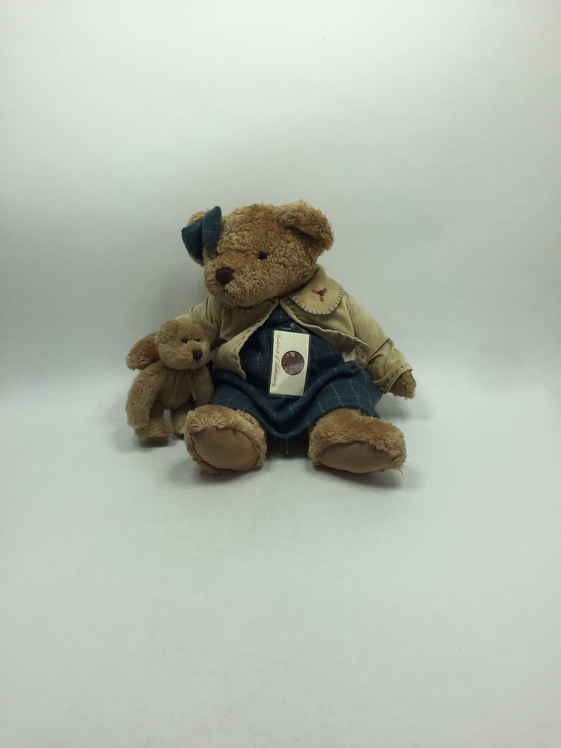 Teddy Russ XL Vintage Collection "Lady Quinn" stehend 38 cm Mega Sammlerstück Neuwertig mit Etikett