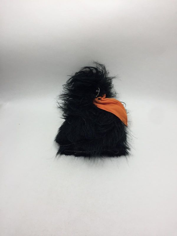 Rabe Handpuppe Raby stehend 35 cm selten