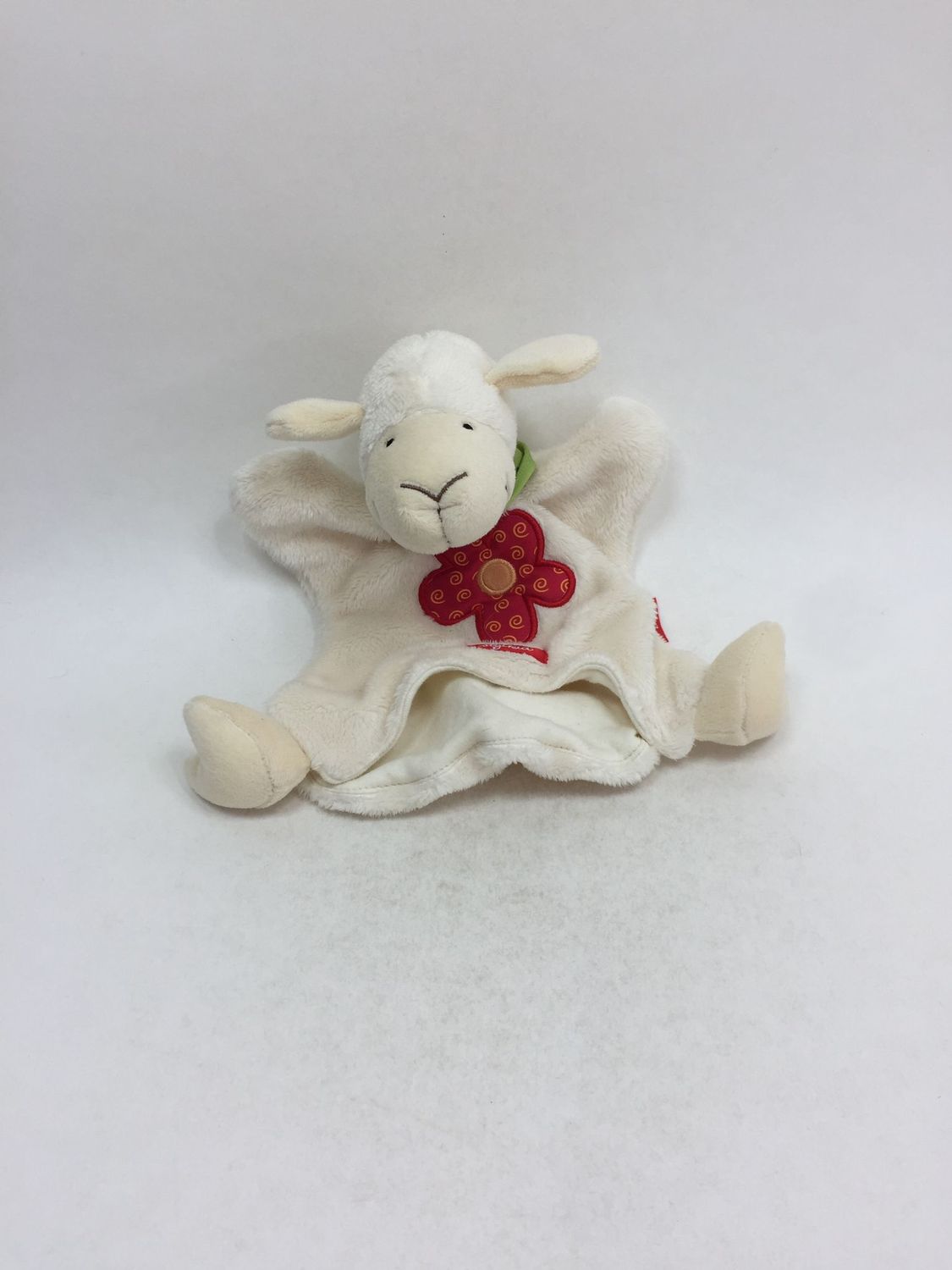 Schnuffeltuch / Schmusetuch / Handpuppe Schaf Sigikid "Kuller Buller" stehend 27 cm selten