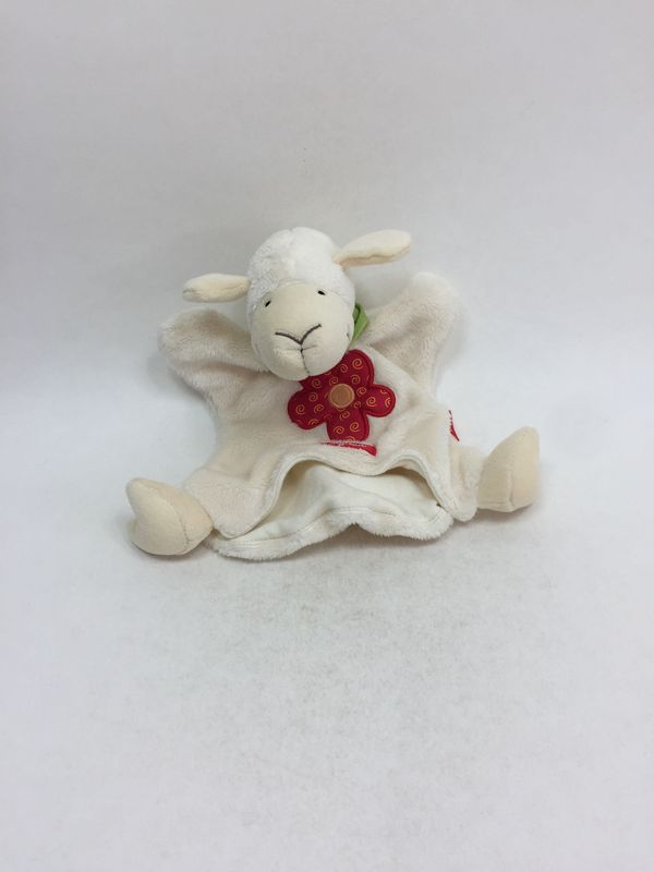 Schnuffeltuch / Schmusetuch / Handpuppe Schaf Sigikid "Kuller Buller" stehend 27 cm selten