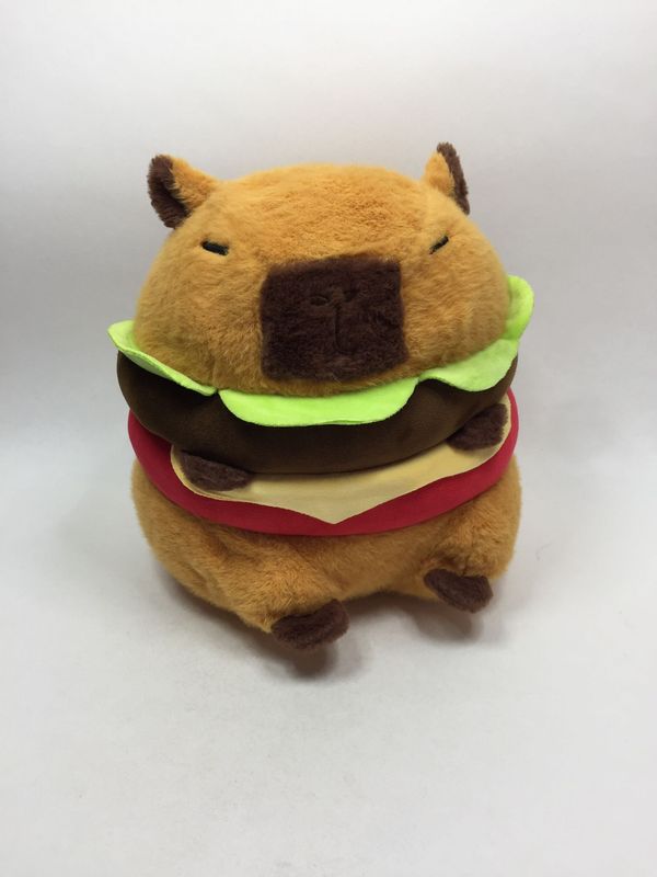 Schwein Wasserschwein Capybara Burger Knuffel stehend 33 cm selten