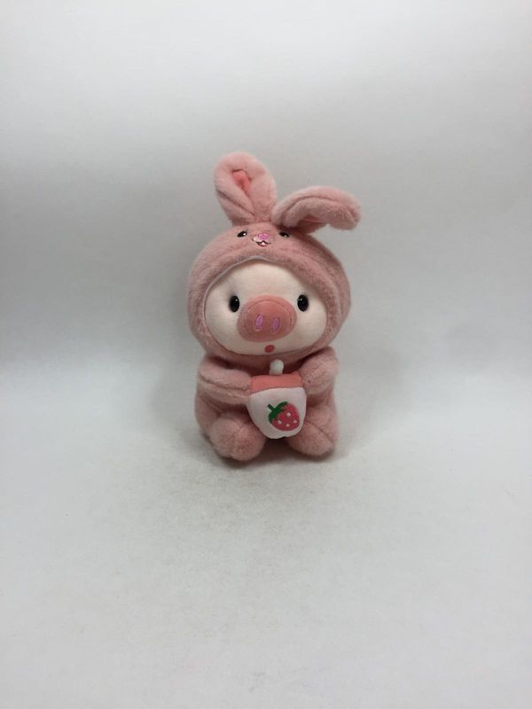 Schwein im Hasenkostüm Knuffel sitzend 25 cm selten Schwein im Hasenkostüm Knuffel sitzend 25 cm selten