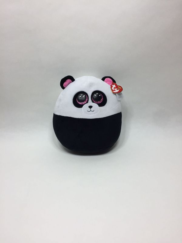 TY Squish-a-Boo Panda Bamboo stehend 25 cm Neuwertig mit Etikett