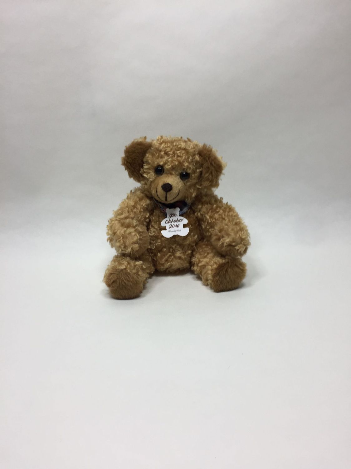 Teddy Handarbeit sitzend 23 cm Unikat