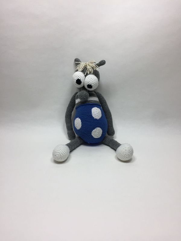 Fliege Mücke Moskito Handarbeit Knuffel stehend 48 cm Unikat Fliege Mücke Moskito Handarbeit Knuffel stehend 48 cm Unikat