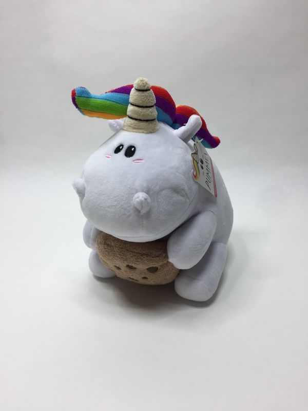 Einhorn Pummeleinhorn mit Keks sitzend 30 cm Sammlerstück Neuwertig mit Etikett