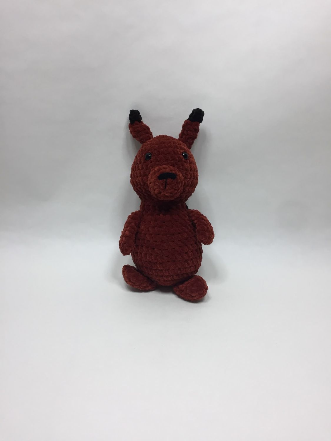 Eichhörnchen Handarbeit Knuffel stehend 35 cm Unikat