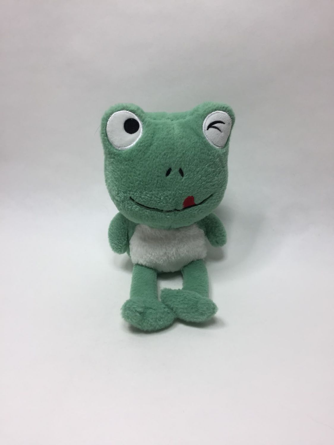 Frosch Knuffel stehend 30 cm selten