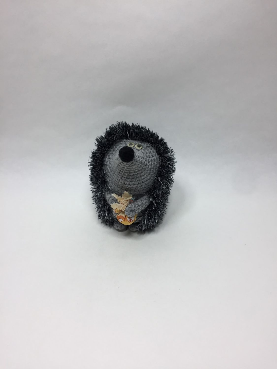 Igel Handarbeit Knuffel stehend 22 cm Unikat