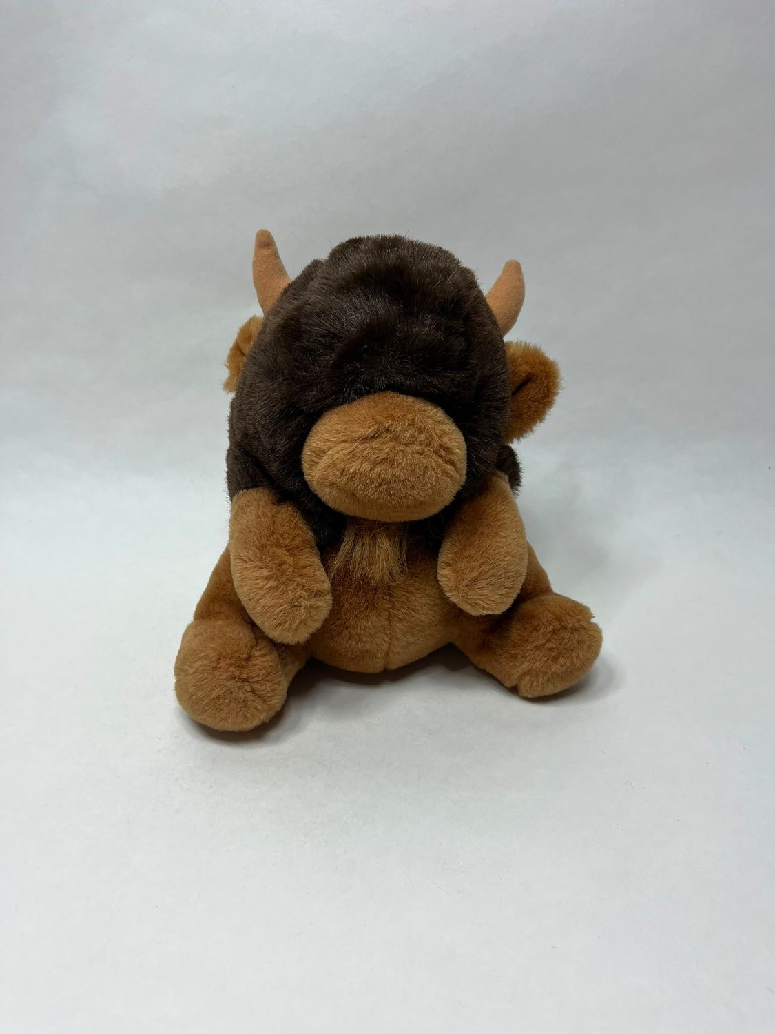 Schottisches Hochlandrind Büffel Kuh Stier Bison Knuffel sitzend 23 cm Rarität und Sammlerstück