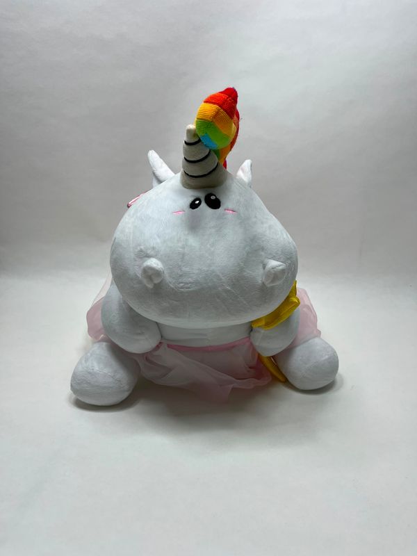 Einhorn Pummeleinhorn XL sitzend 40 cm selten