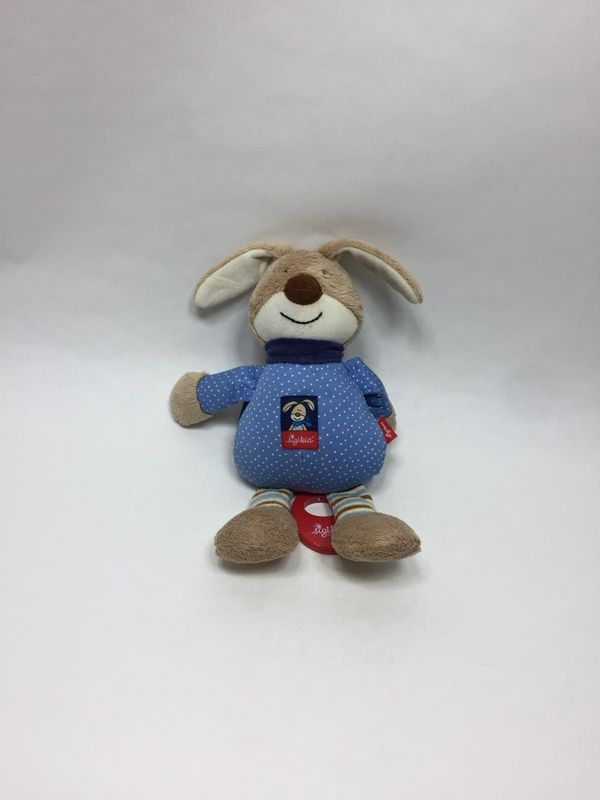Hase Musikuhr Sigikid "Semmel Bunny" stehend 32 cm Sammlerstück