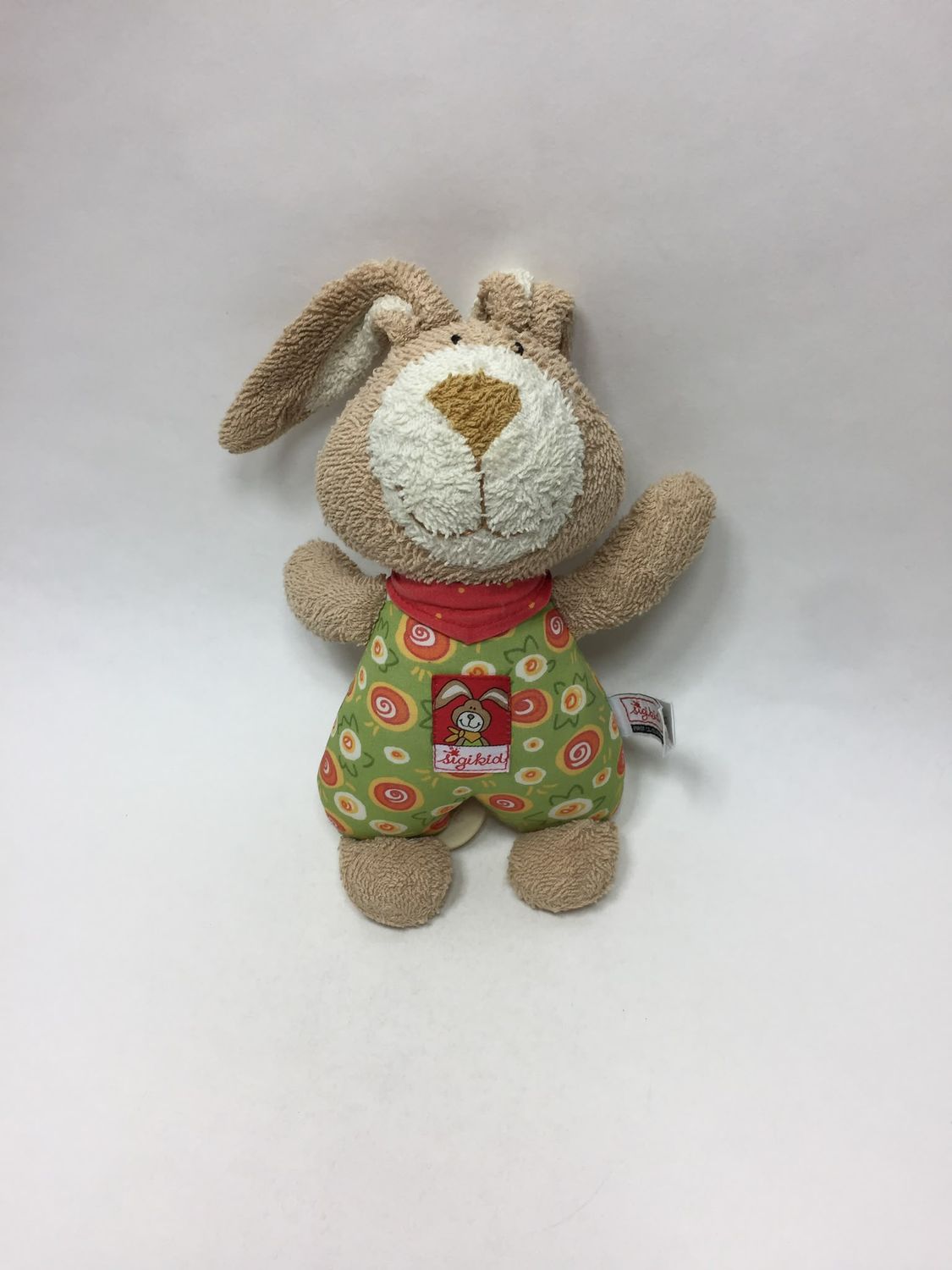 Hase Musikuhr Sigikid "Wombel Bombel" stehend 23 cm Sammlerstück