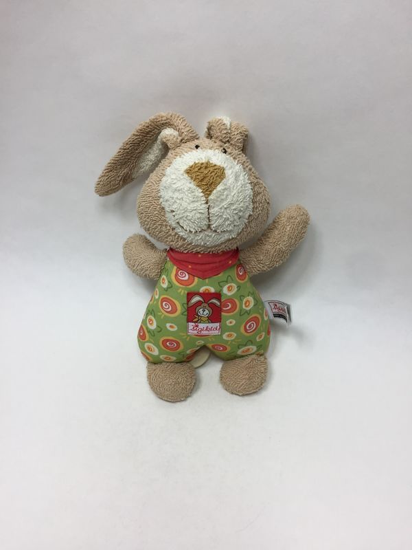 Hase Musikuhr Sigikid "Wombel Bombel" stehend 23 cm Sammlerstück