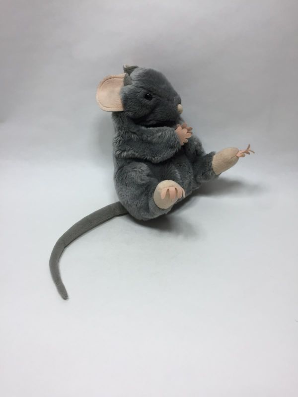 Maus / Ratte Handpuppe Knuffel stehend 25 cm sehr selten