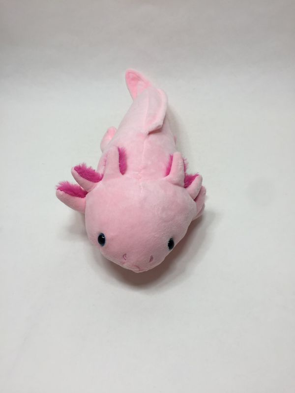 Axolotl Knuffel liegend 45 cm selten