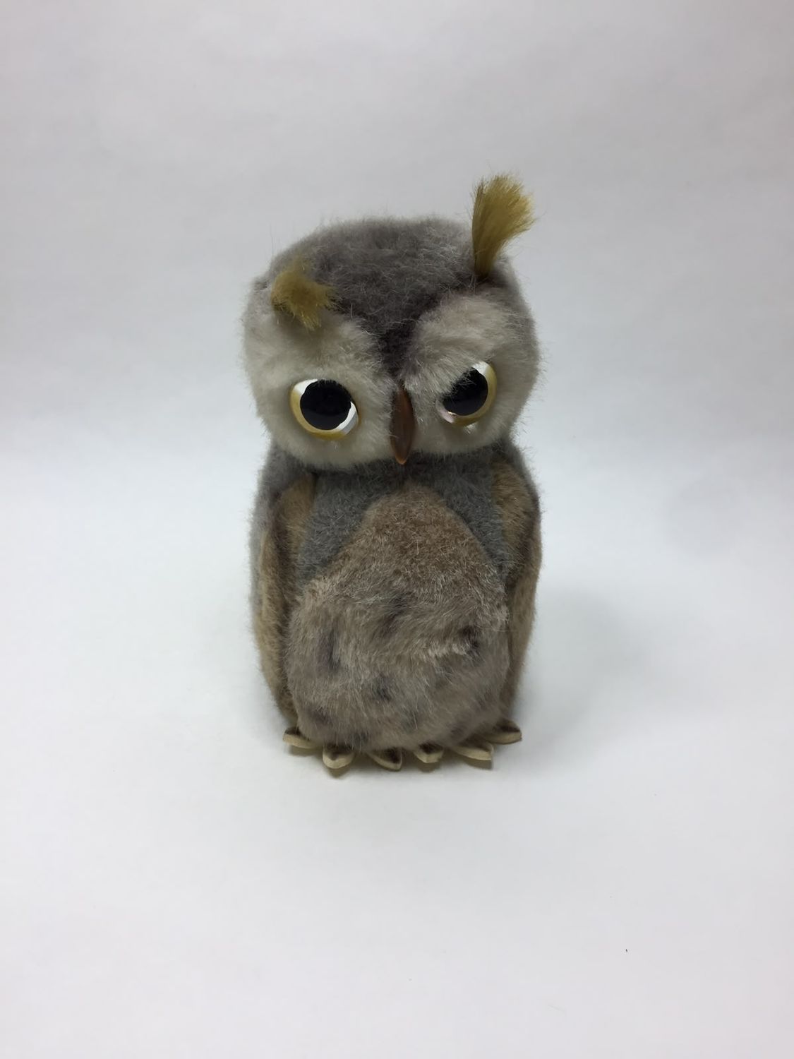 Steiff Eule Wiggi mit Knopf stehend 25 cm Sammlerstück