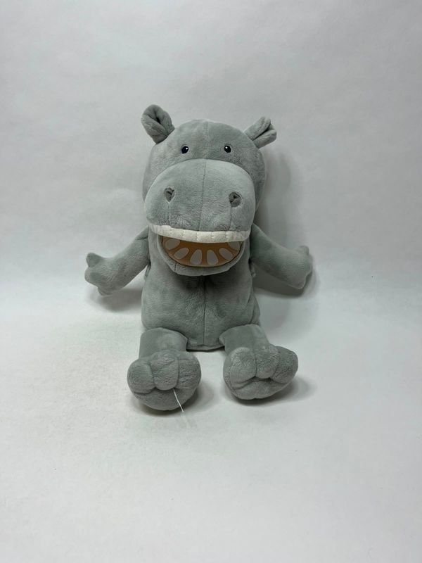 Nilpferd Handpuppe Jako-o stehend 38 cm selten